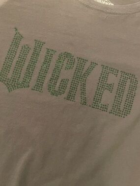Torrid Short Sleeve Tee with Green Studded 'WICKED' Graphic